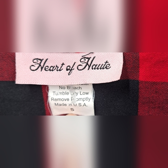 Chic Red and Black Checkered Midi Dress - Picture 3 of 8